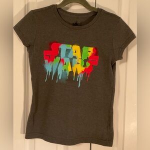Disney Star Wars Kids Tee - Colorful Drip on Dark Gray